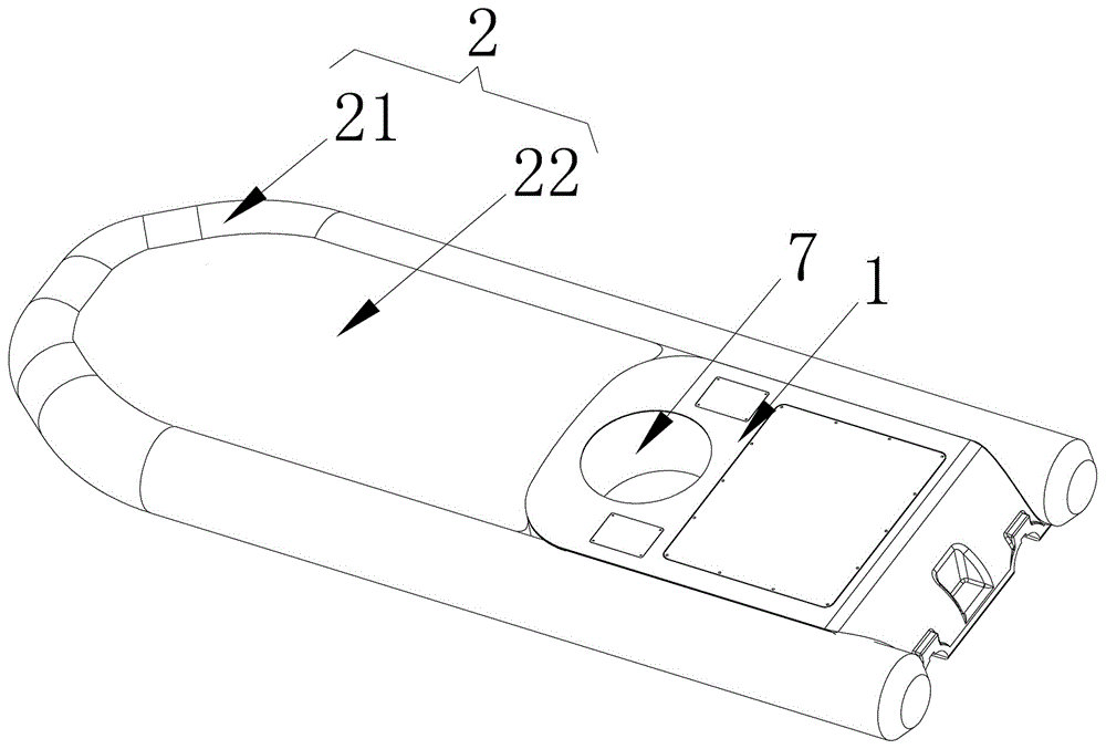 充气式自动多功能滑水板的制作方法