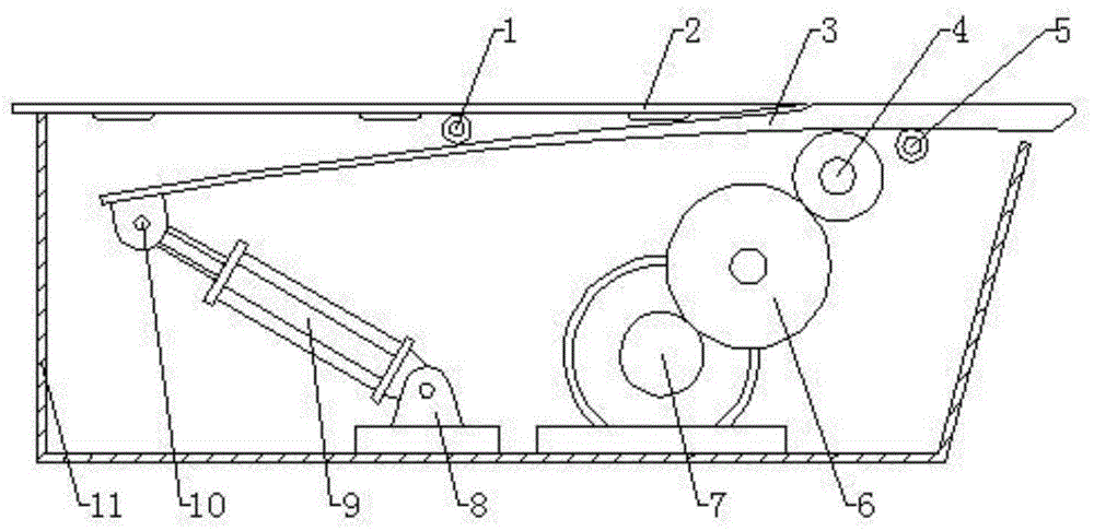 屏蔽门接驳台用伸缩踏板的制作方法