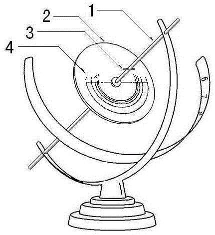 一种可测定节气的赤道式环形日晷的制作方法