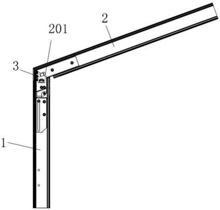 一种屋檐铰接式折叠连接角装置的制作方法