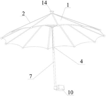 一种创意新型智能太阳伞的制作方法