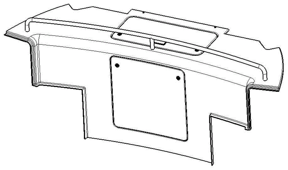 低地板地铁车辆简易司机台罩板结构的制作方法