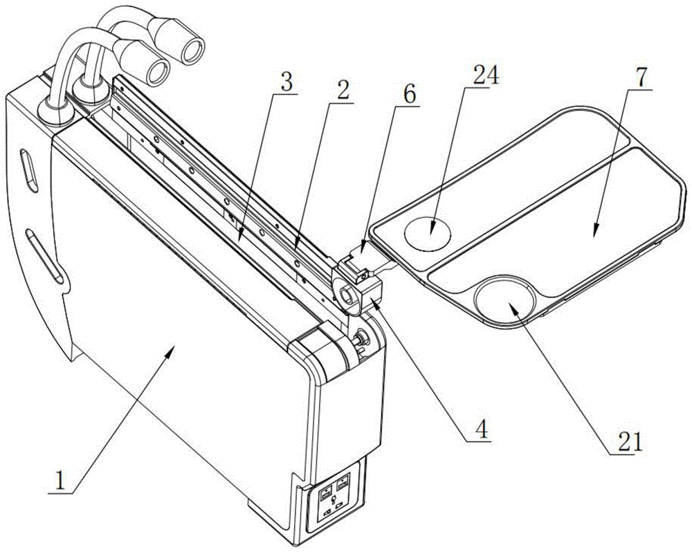 一种带无线充电功能的折叠桌板的制作方法