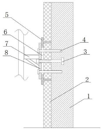 一种保温板免开洞的爬架辅助连接结构的制作方法