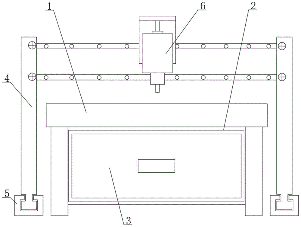 一种具有定位结构的木工机床加工用数控铣床的制作方法