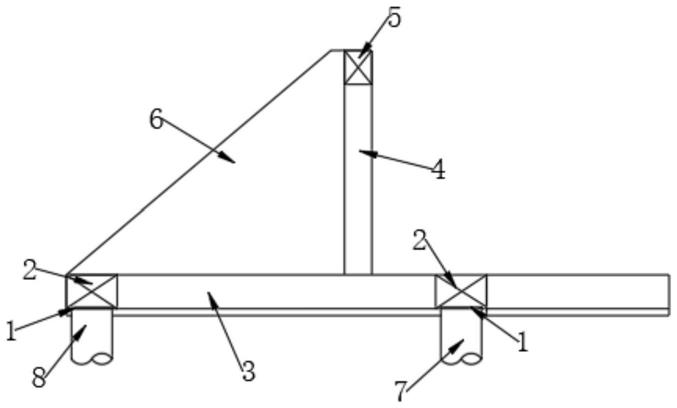 一种矩形顶管施工临时后靠支座结构的制作方法
