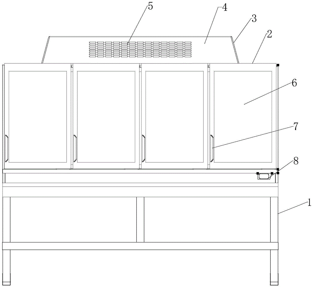 一种柜体和安装架分体设计的组合式岛柜上柜的制作方法