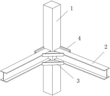 一种带有加劲肋的箱型钢柱角柱节点的制作方法
