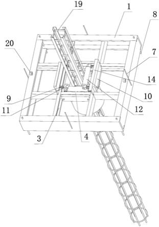 基坑围护结构立柱桩的钢构柱和钢筋笼的定位架的制作方法