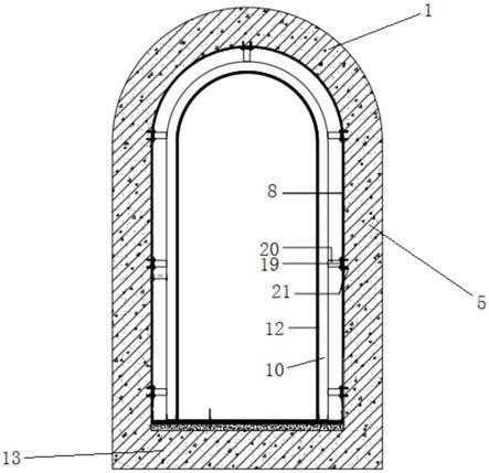 一种地下防空洞布展基层的防水结构的制作方法
