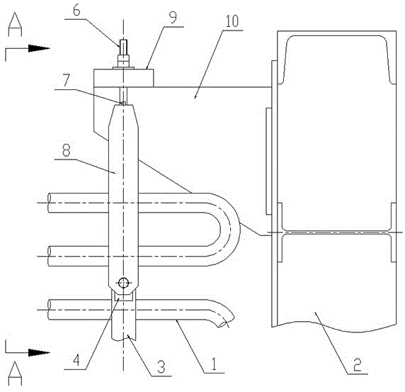一种可拆卸式省煤器蛇形管管片吊挂结构的制作方法
