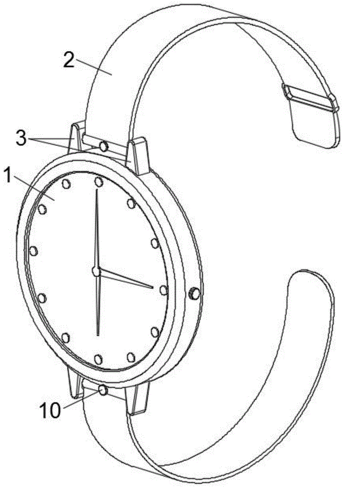 一种拆装简便的机械腕表的制作方法
