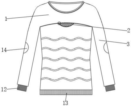 一种开胸型毛衣的制作方法