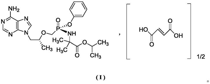 艾美酚胺替诺福韦半富马酸复合物、晶型及其制备方法和应用与流程
