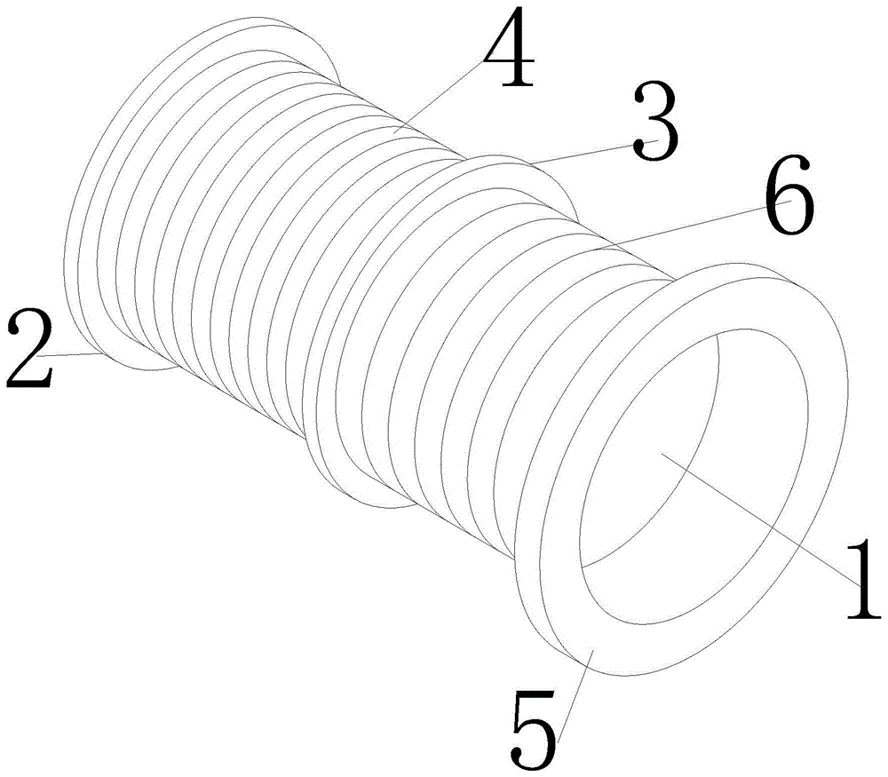 一种带橡胶垫圈衬底防滑型室内消火栓水带栓口的制作方法