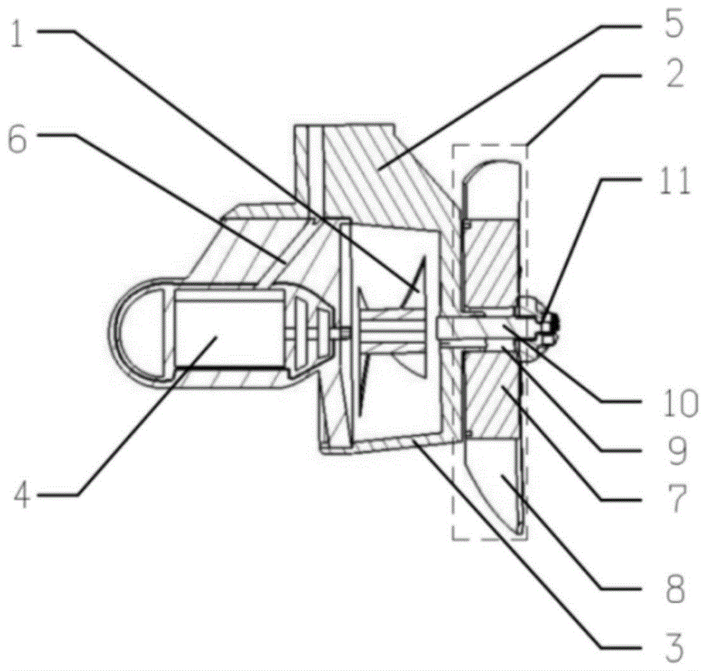 一种水下螺旋桨旋流能量提取与利用的推进装置的制作方法