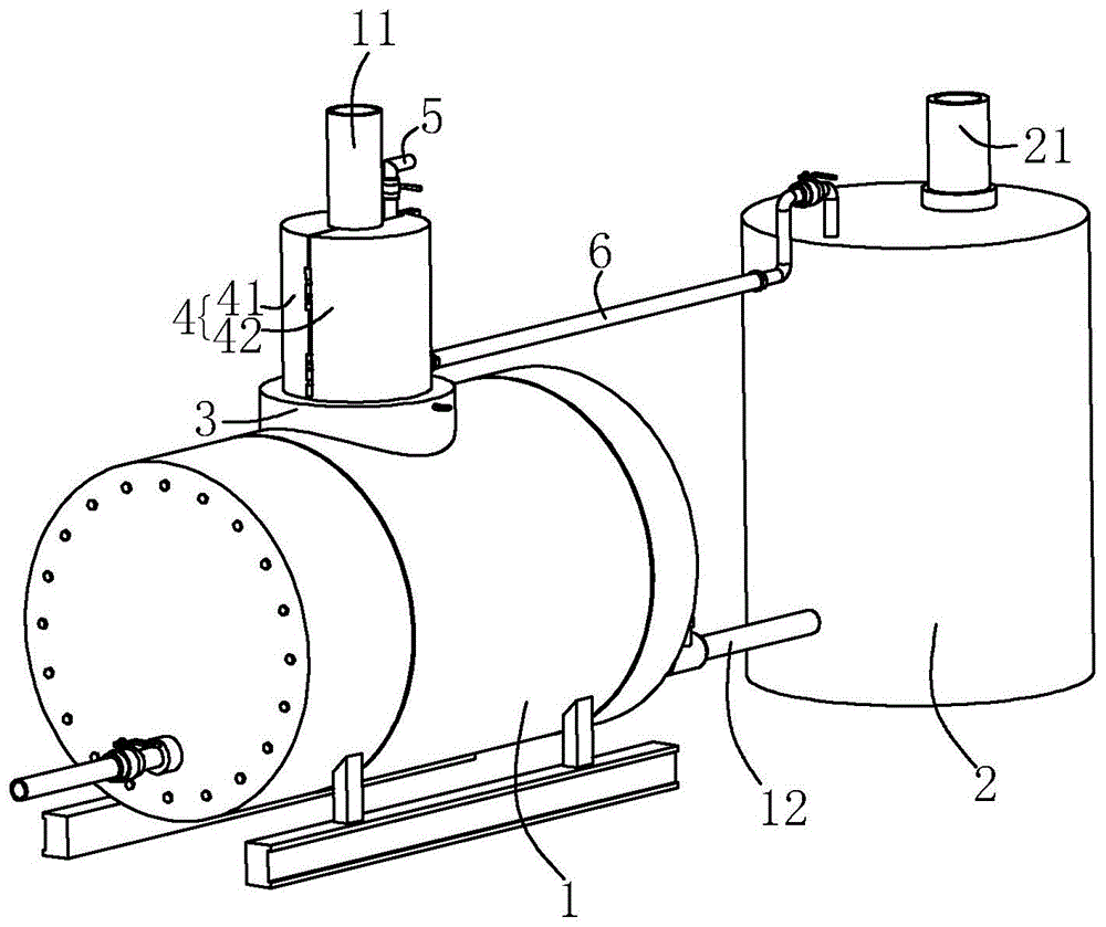 一种导热油锅炉排烟管的热能利用装置的制作方法