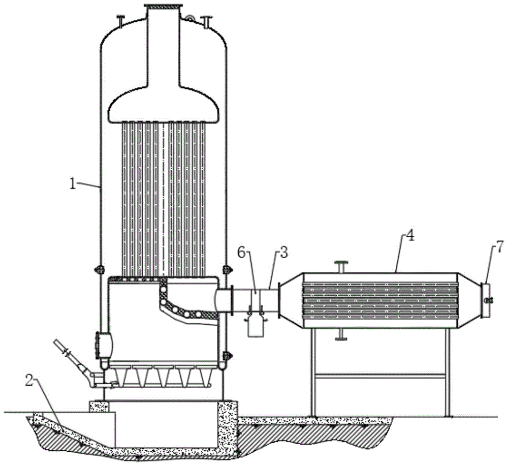 一种立式火管蒸汽锅炉用烟气处理装置的制作方法