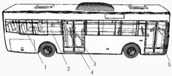 一种集载客、转运集装箱、机动驿站等多用途的公交车的制作方法