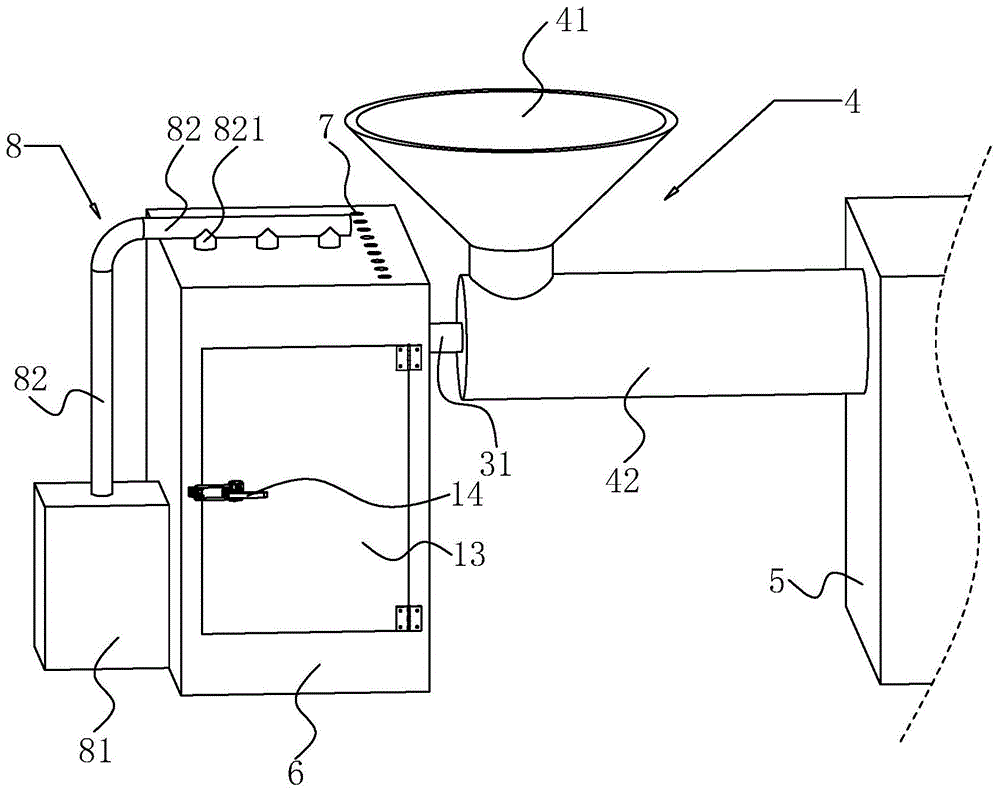 一种降温型锅炉挤料仓传动装置的制作方法