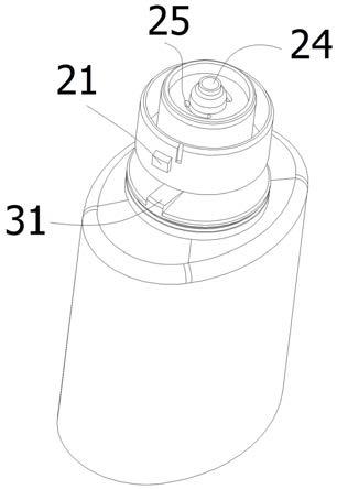 具有内驱动固定件的曲面瓶的制作方法