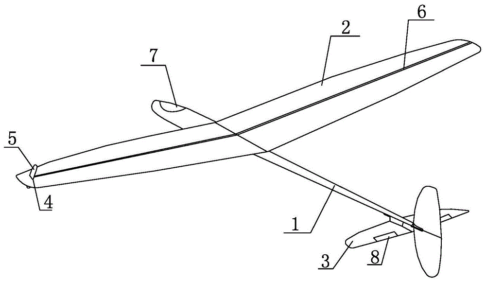 一种手抛式滑翔机模型的制作方法