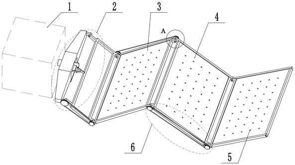 一种电机驱动的太阳能帆板的折展装置的制作方法
