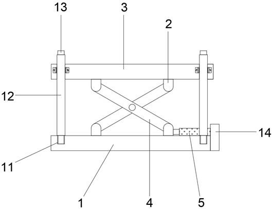 一种可倾式液压升降机用防偏载装置的制作方法