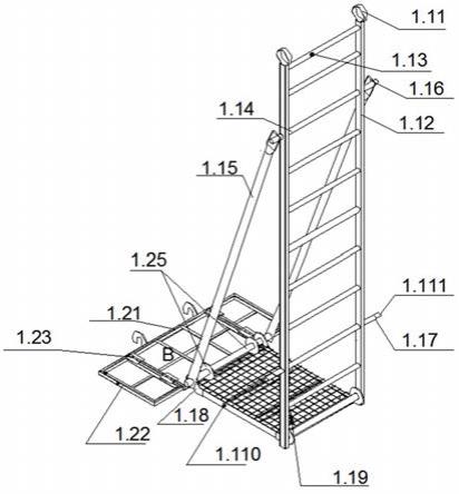 一种新型上跨铁路桥横梁施工的装配式梯井的制作方法