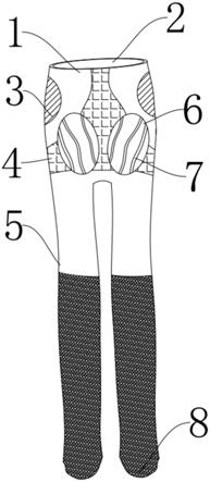 一种长筒靴状拼接保暖长腿袜的制作方法