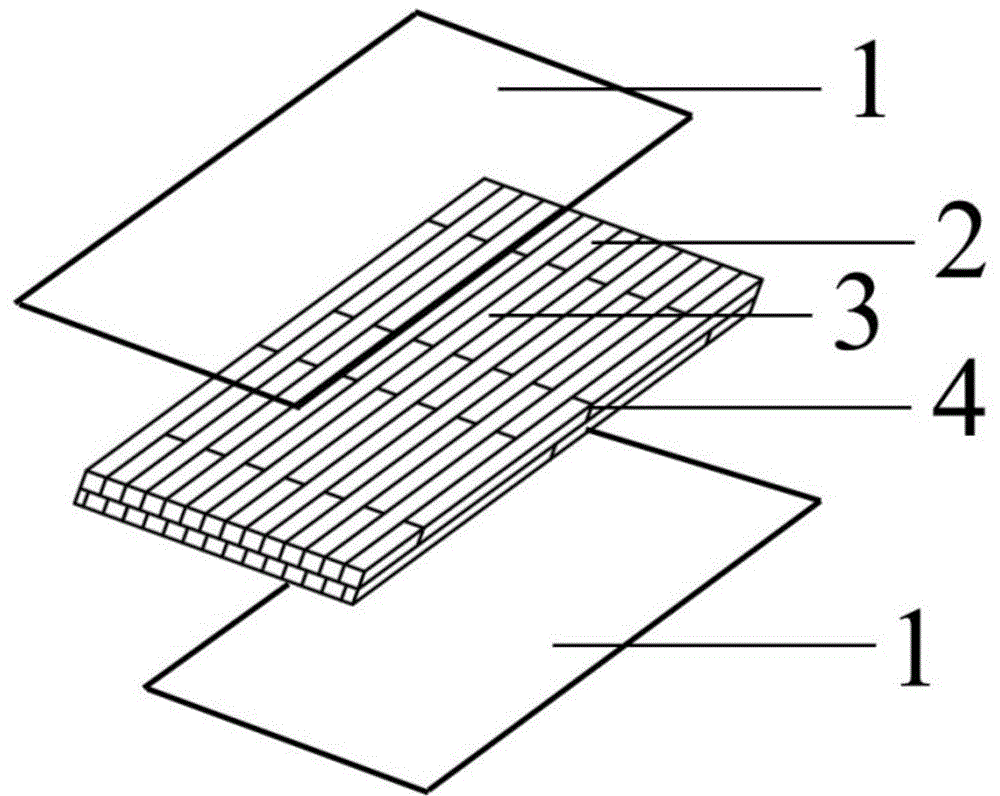 一种竹材无刻痕展平板集成材的制作方法