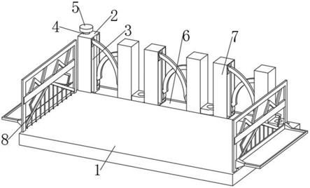 一种组合拼装式的钢构护栏的制作方法