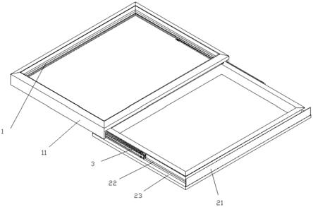 一种滑轨可隐藏的平移天窗结构的制作方法