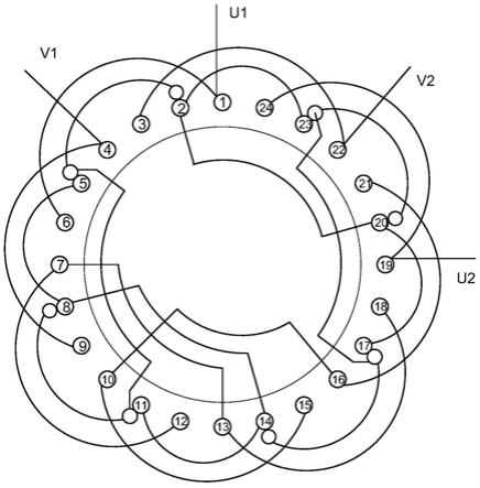 一种电机及其定子、定子冲片和绕组布线结构的制作方法