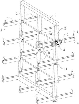 一种装配式叠合板模具堆放架的制作方法