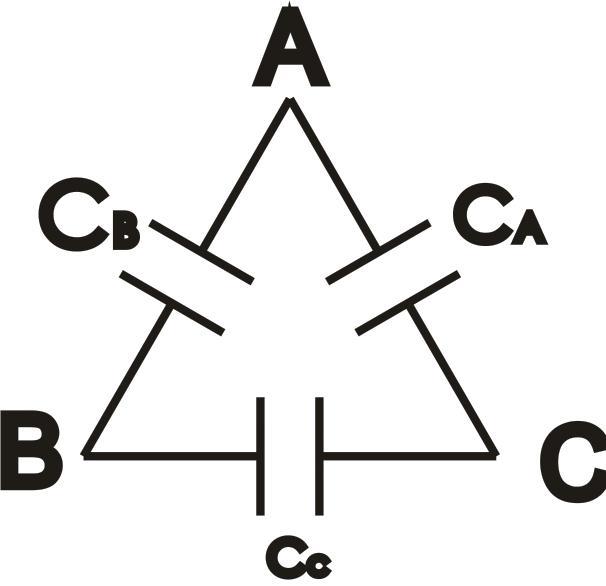 利用反伴电容定理计算三角形接线中任一相电容的方法与流程