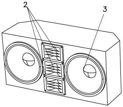 一种带有二合一波导号角总成的组合音箱的制作方法