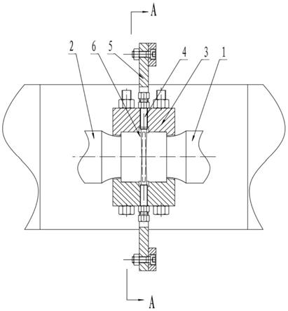 一种卷取机卷筒芯轴与涨缩油缸连接结构的制作方法