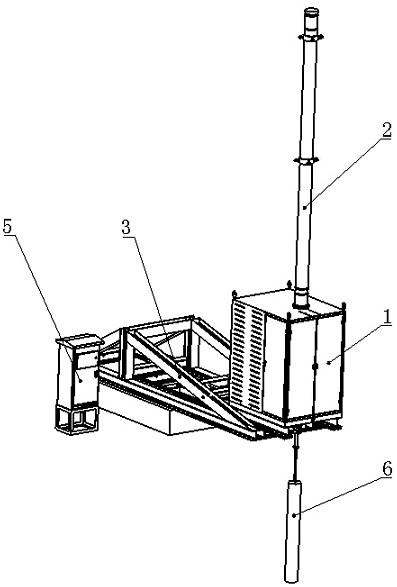 一种基于弹性抱杆牵引的箱体式抽油机的制作方法