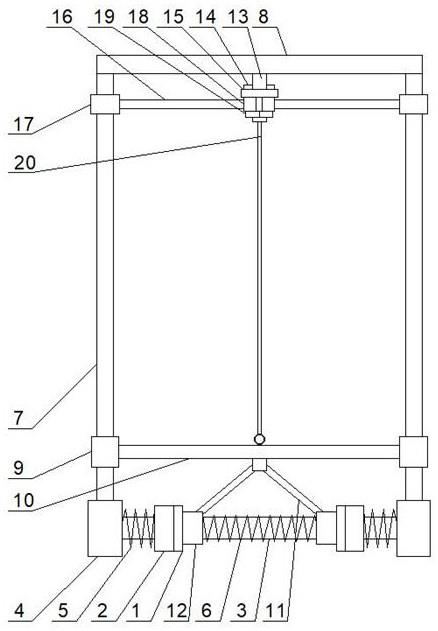 扶手杆转动限位套内拉结构的制作方法