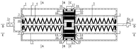 一种自复位碟簧-质量转轮复合磁流变液阻尼器的制作方法