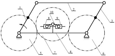 一种浮动齿轮驱动的平行四边形机构的制作方法