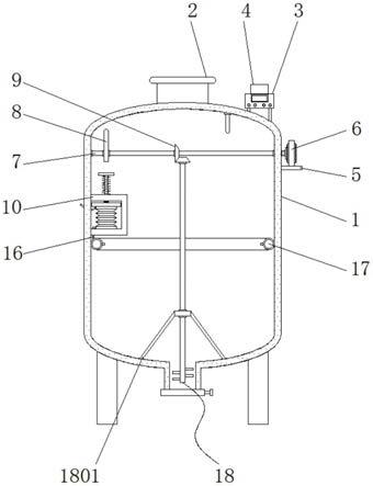一种自动调节筒式发酵机内湿度的系统的制作方法