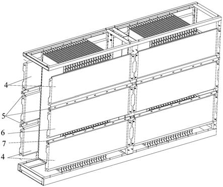 一种用于安装平板膜盒的膜框架结构的制作方法