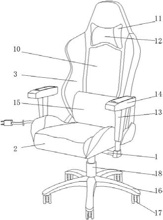 一种数控制造的智联动漫电竞座椅的制作方法