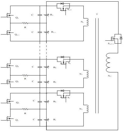 一种变压器电阻分组电池均衡电路方案的制作方法