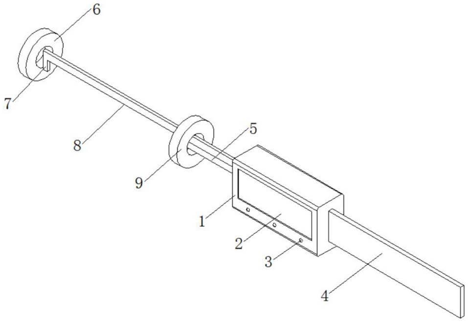 一种能测量封闭空间内两带孔端面间距的卡尺的制作方法