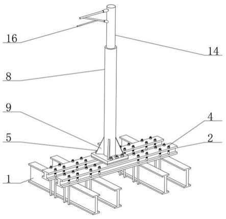 一种顶桥改造中使用H型钢制作的悬空接触网钢柱结构的制作方法