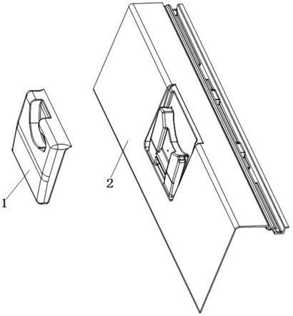 一种电冰箱免螺钉拨动块简易固定结构的制作方法