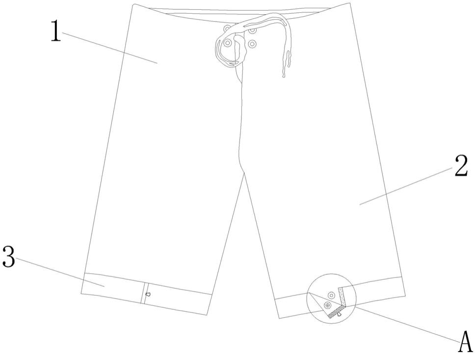 一种透气型沙滩裤的制作方法